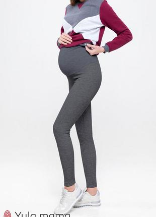 Теплі лосини для вагітних berta new sp-40.033, антрацитовий меланж1 фото