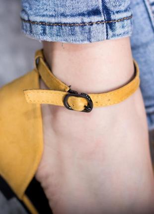 Туфли женские fashion euki 2782 39 размер 25 см желтый bf4 фото