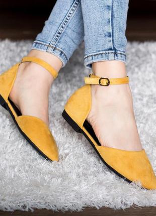 Туфли женские fashion euki 2782 39 размер 25 см желтый bf