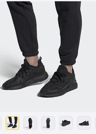 Кроссовки adidas zx 2k boost core black gy2689 оригинал чёрные стильные актуальные тренд кеды тапки5 фото