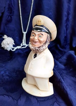 Одесса ⚓🧭🚢 капитан ⛵статуэтка ссср целлулоид колкий пластик эмали кукла-болванчик советский винтаж моряк морячок