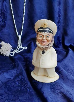 Одесса ⚓🧭🚢 капитан ⛵статуэтка ссср целлулоид колкий пластик эмали кукла-болванчик советский винтаж моряк морячок3 фото