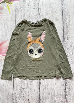 Крутая кофта реглан свитшот зайка h&m 6-8лет