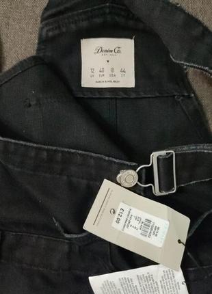 Денім шорти комбінезон denimco uk12, евро40, наш 46/482 фото