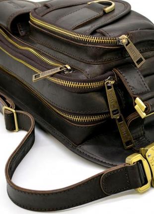 Кожаная мужская напоясная сумка rc-1560-4lx бренд tarwa9 фото