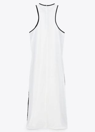 Сукня міді біле пряме zara оригінал2 фото