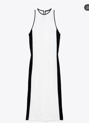 Сукня міді біле пряме zara оригінал4 фото