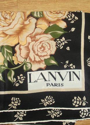 Lanvin paris (france) шелковый платок (оригинал)