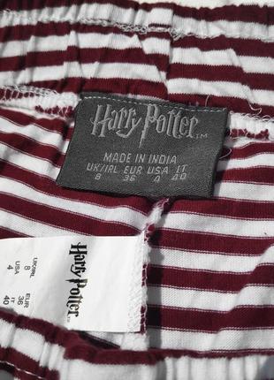 Полосаты бавовняні шорти гаррі поттер harry potter ✨ primark ✨шортики в смужку з емблемою бавовна6 фото