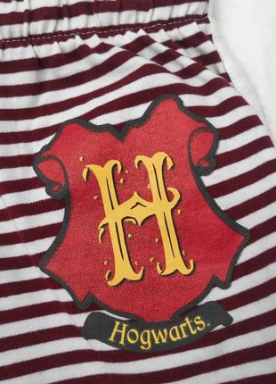 Полосаты бавовняні шорти гаррі поттер harry potter ✨ primark ✨шортики в смужку з емблемою бавовна3 фото