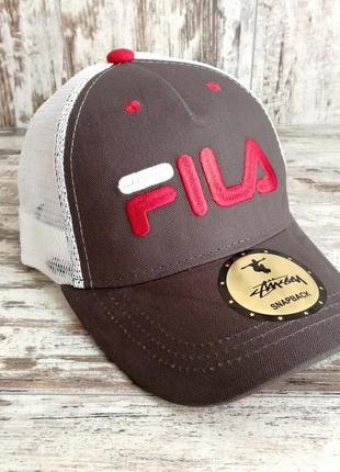 Стильная кепка snapback в высшем качестве fila