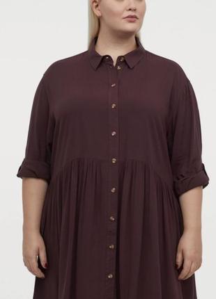 Легка стильна віскозна сукня-сорочка h&m
