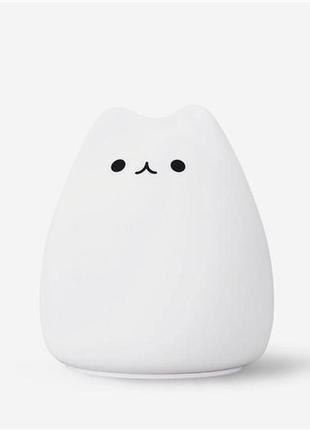 Детский силиконовый ночник little cat silicone light светильник в виде милого котика 7 цветов3 фото