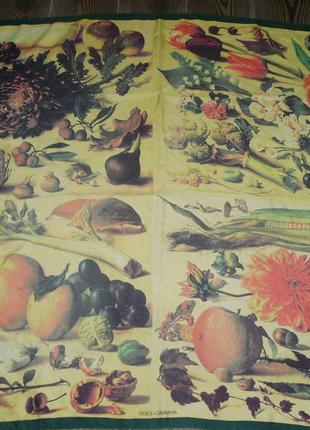 Dolce & gabbana vintage (italy) шелковый платок