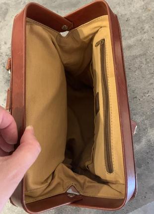 Шкіряна сумка - скриня, портфель zippo6 фото
