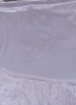 Белоснежная юбка, легкая батист, натуральная ткань2 фото