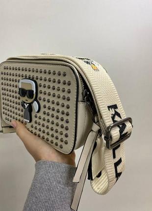 Сумка karl lager feld beige 6