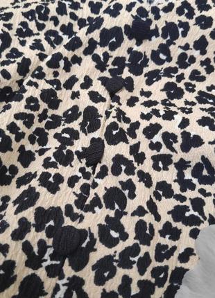 Плямистая блузка блуза футболка леопардовый принт ✨ dorothy perkins ✨ анималистический принт3 фото
