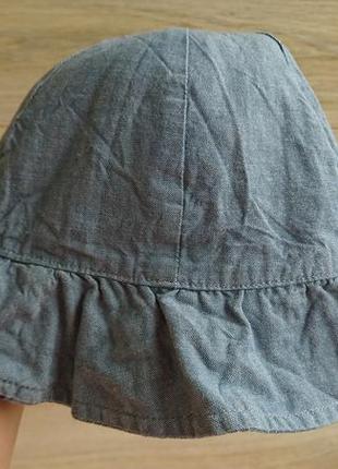 Панамка джинсовая с вышивкой m&s двусторонняя 3-6лет3 фото