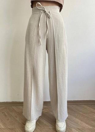 Стильні штани жатка з розрізом3 фото