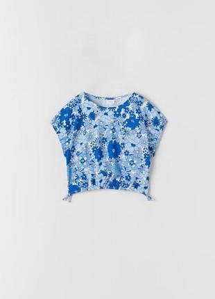 Квітковий топ zara