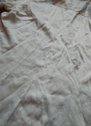 10-12 zara натуральная шелковая блуза 100% шелк, рубашка из шелка айвори9 фото