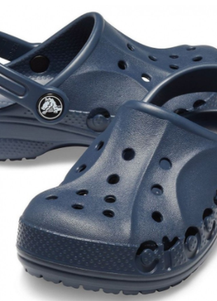 Детские кроксы black crocs kids’ baya clog синие