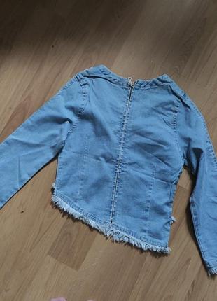 Эксклюзив comodor , джинсовая кофта, блуза2 фото