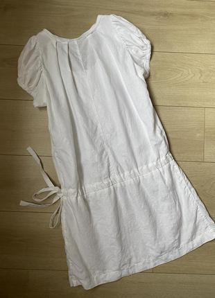 Легкое льняное платье сарафан3 фото
