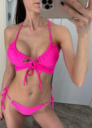 Mamasita 🥥бразильский купальник, раздельный розовый новый бикини🥥5 фото