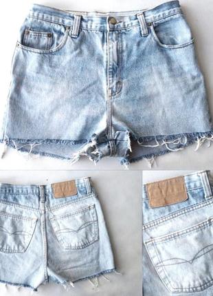 Винтажные джинсовые шорты с очень высокой посадкой1 фото
