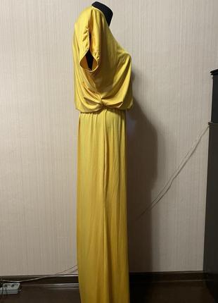 Жовта сукня максі високий зріст4 фото