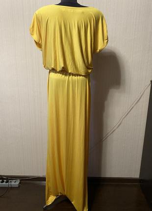 Жовта сукня максі високий зріст7 фото