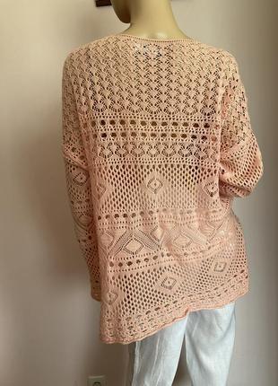 Ніжний ажурний светр- блуза/l/ brend yessica2 фото
