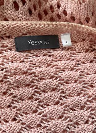 Ніжний ажурний светр- блуза/l/ brend yessica4 фото