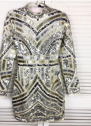 Эксклюзивное платье премиум коллекции с отделкой пайетками5 фото