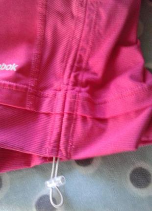 Рожевий топ, футболка ,майка жіноча спортивна reebok з поліестеру на тонких бретелях-гумках4 фото