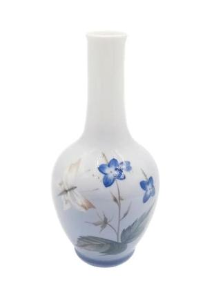 Фарфоровая ваза для одного цветка. royal copenhagen. ваза фарфор. ручная подглазурная роспись.1 фото