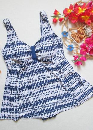 Мега классный слитный купальник платье батал принт абстракция bonmarche 🍒🍓🍒