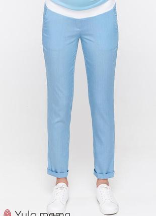 Летние голубые брюки для беременных melani tr-20.013, юла мама2 фото