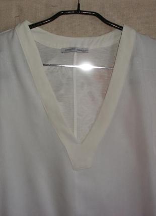 Подовжена блуза без рукавів з трикотажною спинкою2 фото