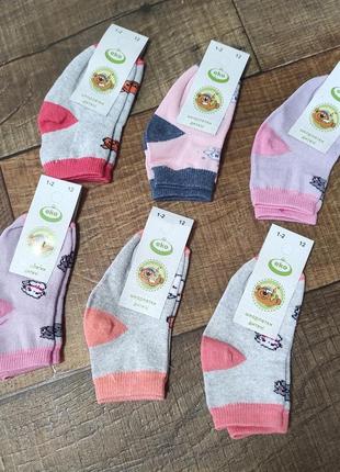 Носки детские 1-2г 12р шкарпетки дитячі сетка