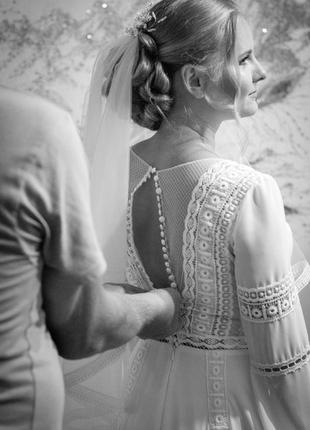 Весільна сукня, плаття «бохо»/ свадебное платье + подарок6 фото