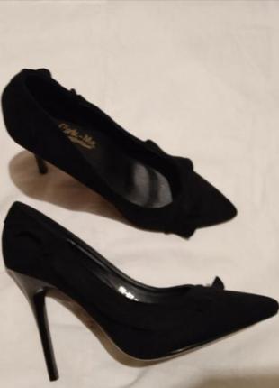 Туфли лодочки / замшевые лодочки / женские туфли