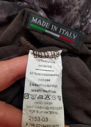 Оригінальна італійська блуза легка і невагома шовк7 фото