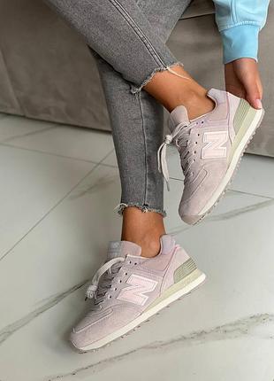New balance женские кроссовки нью белена замшевые