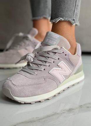 New balance женские кроссовки нью белена замшевые