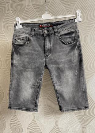 Джинсові шорти/джинсові бріджі/шорти/сірі шорти1 фото
