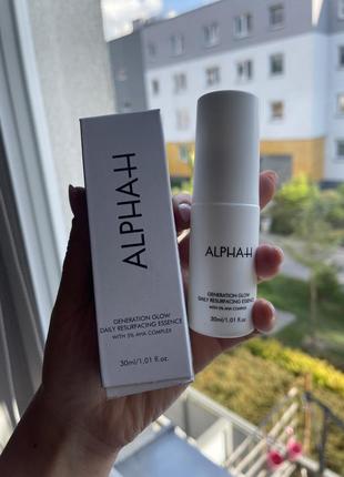 Лосьон с aha комплексом alpha-h generation glow daily resurfacing essence with 5% aha complex