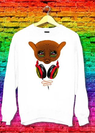 Свитшот с принтом лимур в наушниках push it